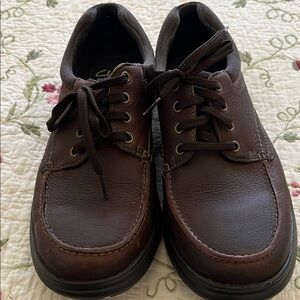 Clarks Dark Brown Leather Oxford Shoes
